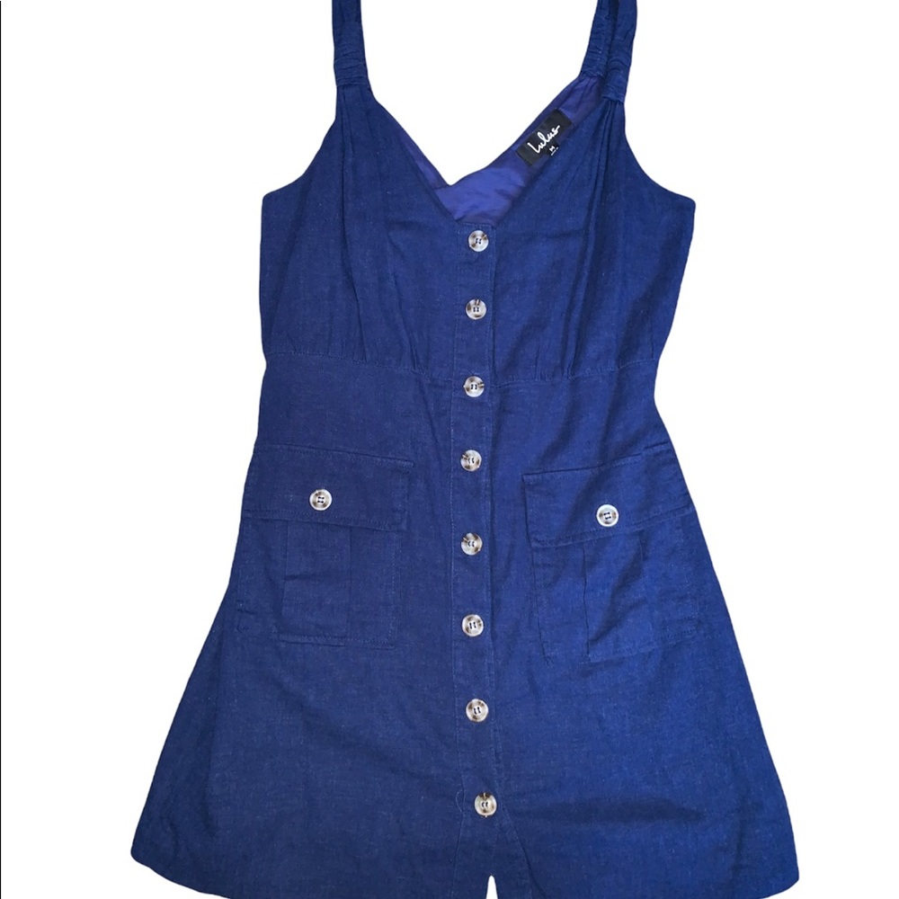 Lulus navy blue dress size medium